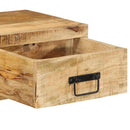 væghængt tv-skab 80x30x19cm massivt ru mangotræ
