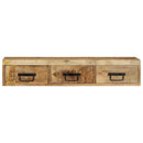væghængt tv-skab 100x30x19 cm massivt ru mangotræ