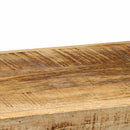 væghylde 90x33x45 cm massivt ru mangotræ