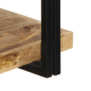 væghylde 110x33x45 cm massivt ru mangotræ