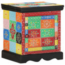 sengeskab 40x35x45 cm massivt mangotræ flerfarvet