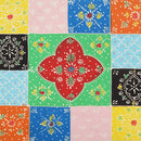 sengeskab 40x35x45 cm massivt mangotræ flerfarvet