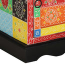 sengeskabe 2 stk 40x35x45 cm massivt mangotræ flerfarvet