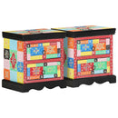 Natskab 2 pcs Flerfarvet 40 x 35 x 45 cm Massivt mangotræ