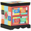 Natskab 2 pcs Flerfarvet 40 x 35 x 45 cm Massivt mangotræ
