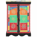 Konsolbord med hylde med opbevaring Flerfarvet 50 x 30 x 70 cm