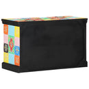TV-skab med skuffe Flerfarvet 80 x 35 x 50 cm Massivt mangotræ