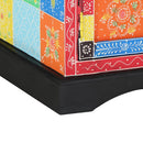 TV-skab Flerfarvet 100 x 35 x 50 cm Massivt mangotræ