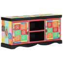 TV-skab Flerfarvet 100 x 35 x 50 cm Massivt mangotræ