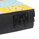 Væghylder 3 pcs Flerfarvet 100 x 20 x 6 cm Massivt mangotræ