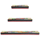 Væghylder 3 pcs Flerfarvet 100 x 20 x 6 cm Massivt mangotræ