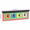 Jakkeholder Sort 80 x 25 x 2 cm Massivt mangotræ