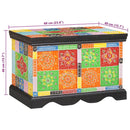 Opbevaringskasse Flerfarvet 60 x 40 x 40 cm Massivt mangotræ