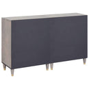 Sideboard med skuffe 2 pcs Grå 60 x 33 x 75 cm Massivt mangotræ