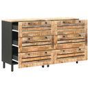 Opbevaringsskabe 2 stk. 120 x 33 x 75 cm Massivt mangotræ