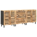 Opbevaringsskabe 3 stk. 180 x 33 x 75 cm Massivt mangotræ
