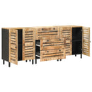 Opbevaringsskabe 3 stk. 180 x 33 x 75 cm Massivt mangotræ