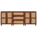 Sidetabel Sæt 3 pcs Brun 180 x 33 x 75 cm Massivt mangotræ