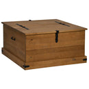 opbevaringskiste HALDEN 91x91x47 cm massivt fyrretræ