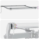 markise med LED-lys 300x250 cm automatisk betjening bordeaux
