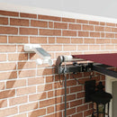 markise med LED-lys 500x300 cm automatisk betjening bordeaux