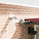 markise med LED-lys 600x300 cm automatisk betjening bordeaux