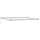 markise med LED-lys 600x300 cm automatisk betjening bordeaux