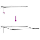 markise med LED-lys 400x300 cm automatisk betjening brun