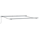 markise 450x300 cm automatisk betjening brun