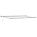 markise med LED-lys 600x300 cm automatisk betjening brun