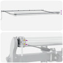 markise med LED-lys 600x300 cm automatisk betjening brun