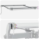 markise 300x250 cm automatisk betjening antracitgrå og hvid