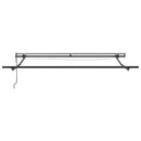 markise m. LED 300x250 cm automatisk betjening antracitgrå hvid