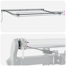 markise m. LED 300x250 cm automatisk betjening antracitgrå hvid
