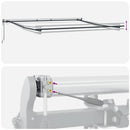markise m. LED 400x300 cm automatisk betjening antracitgrå hvid