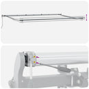 markise m. LED 600x300 cm automatisk betjening antracitgrå hvid