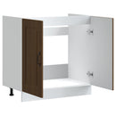 underskab til vask Kalmar 80x46x81,5 cm konstrueret træ brun eg