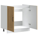 underskab til vask Kalmar 80x46x81,5 cm konstrueret træ egetræ