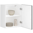 Køkkenvægskab Porto konstrueret træ sort