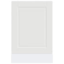 låge til opvaskemaskine Porto 45x1,5x57 cm konstrueret træ hvid