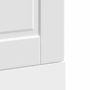 låge til opvaskemaskine Porto 45x1,5x57 cm konstrueret træ hvid