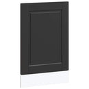 låge til opvaskemaskine Porto 45x1,5x57 cm konstrueret træ sort