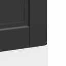 låge til opvaskemaskine Porto 45x1,5x57 cm konstrueret træ sort