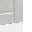 låge til opvaskemaskine Porto 45x1,5x57 cm betongrå