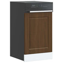 låge til opvaskemaskine Porto 45x1,5x57 cm brun egetræsfarve