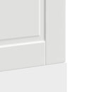låge til opvaskemaskine Porto 60x1,5x57 cm konstrueret træ hvid