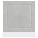 låge til opvaskemaskine Porto 60x1,5x57 cm betongrå