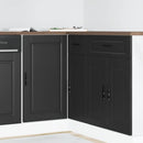 køkkenunderskab "Porto" sort konstrueret træ