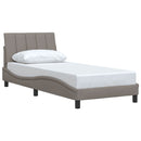sengeramme uden madras Hanko 80x200 cm stof gråbrun