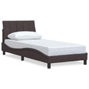 sengeramme uden madras Hanko Mørkebrun 90x190 cm Stof
